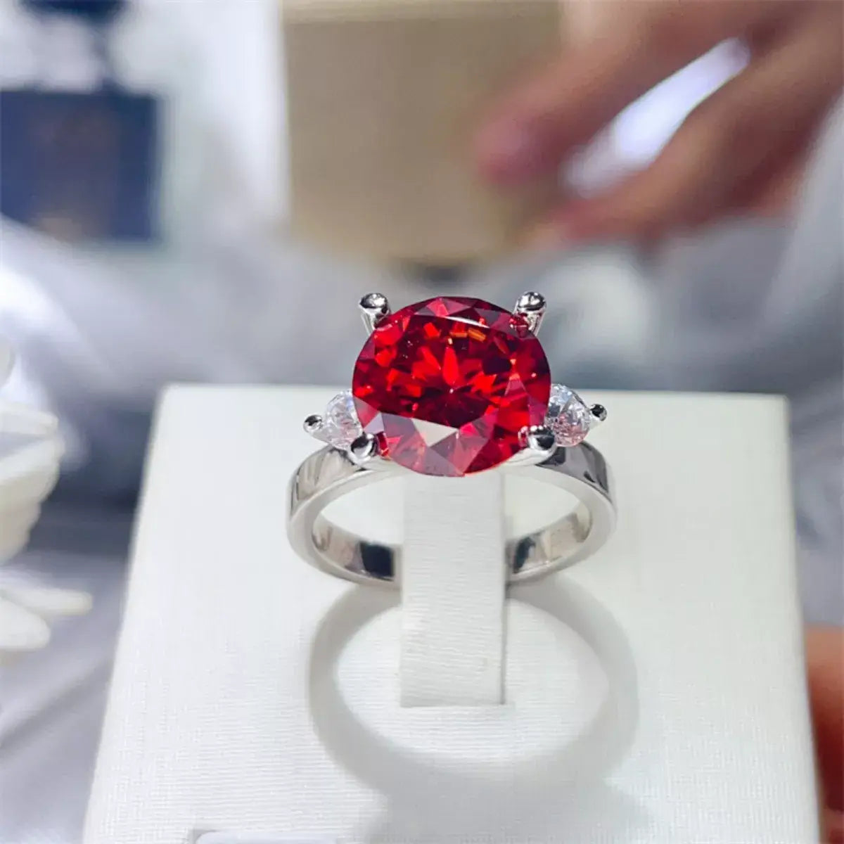 5 Carat Moissanite 925 Sterling Silver Ring - Trendsi - Flyclothing LLC