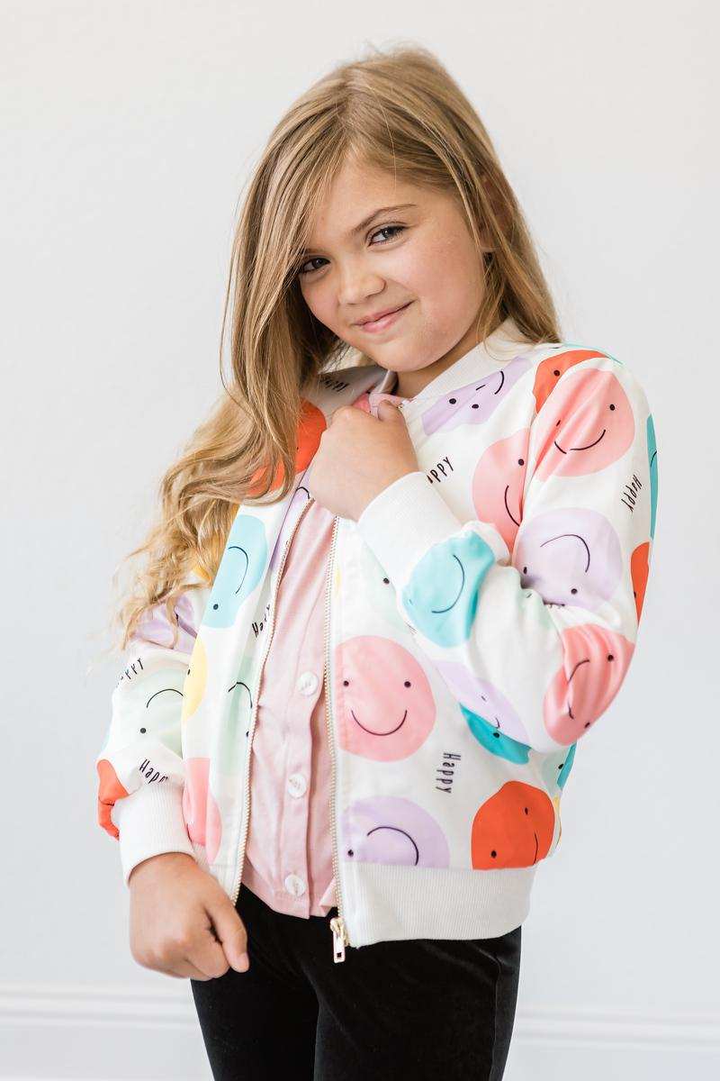 Happy Days Satin Jacket - Mila & Rose ® - Flyclothing LLC