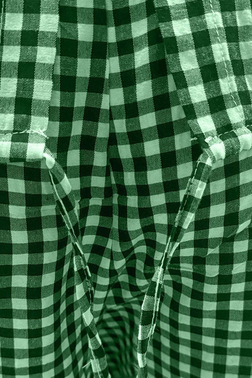 Full Size Plaid Round Neck Half Sleeve Top and Pants Set - Trendsi - Flyclothing LLC