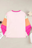 Football Round Neck Long Sleeve Top - Trendsi - Flyclothing LLC