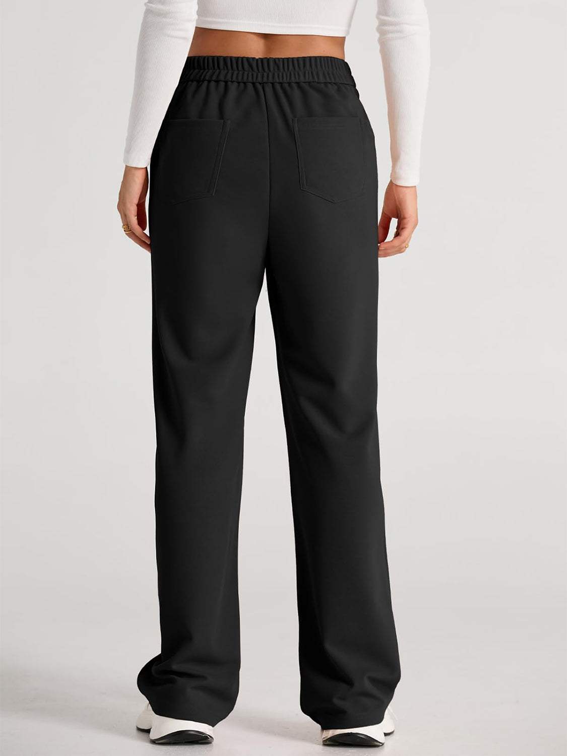 High Waist Wide Leg Pants - Trendsi - Flyclothing LLC