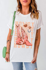 Graphic Round Neck Short Sleeve T-Shirt - Trendsi - Flyclothing LLC