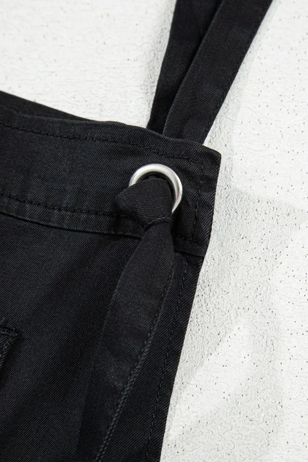 Square Neck Denim Overalls with Pockets - Trendsi - Flyclothing LLC
