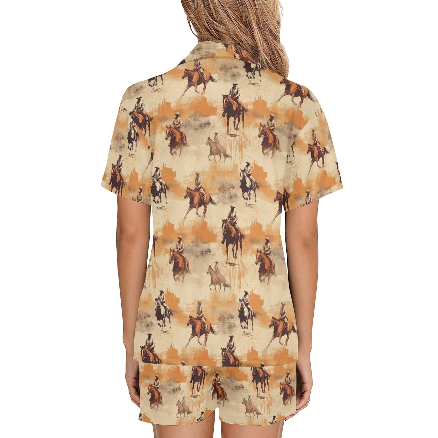 Baha Ranch Western Grunge Women's Western Pajama Set