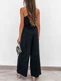 Spaghetti Strap Cami and Wide Leg Pants Set - Trendsi