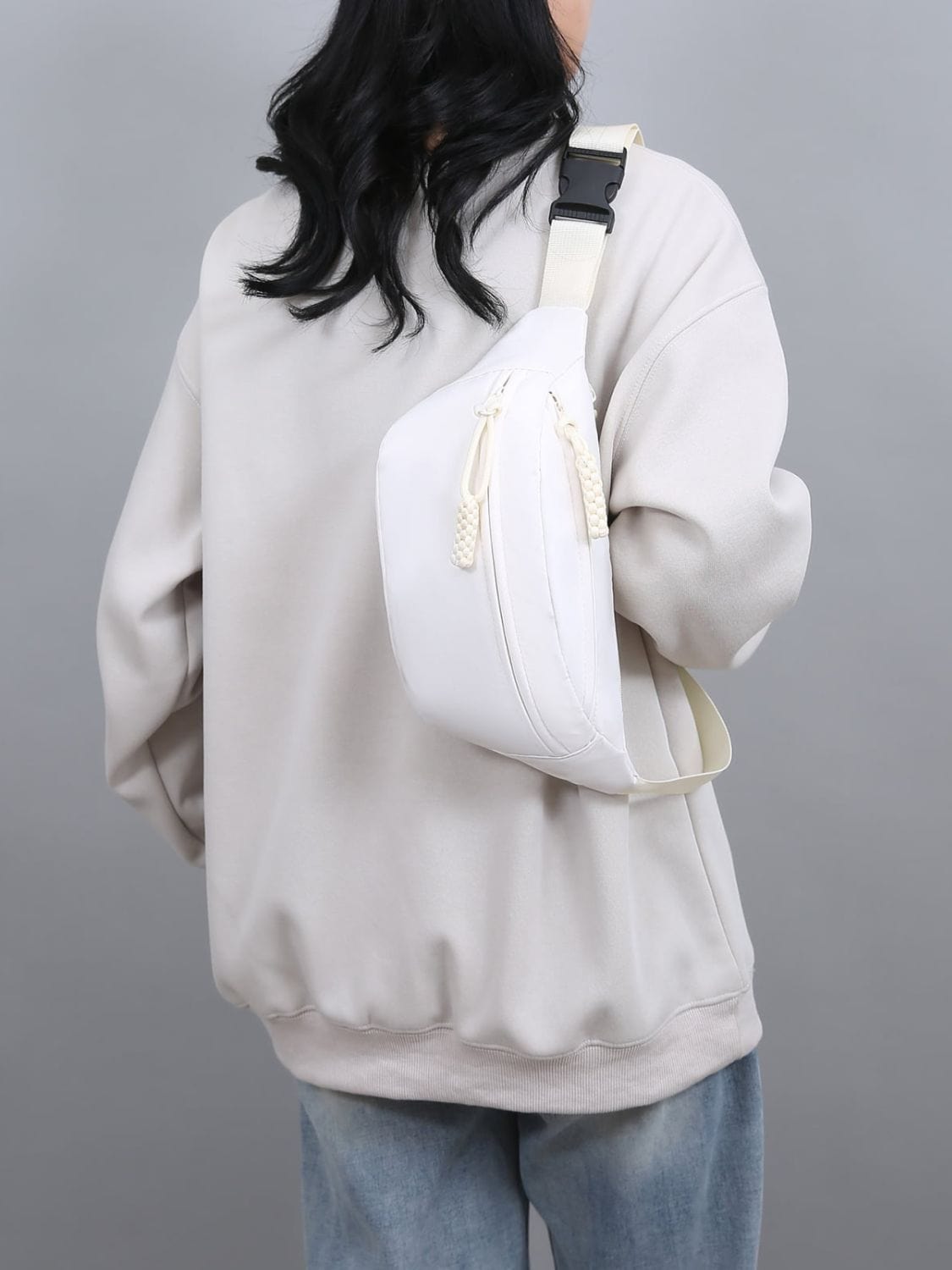Oxford Cloth Adjustable Strap Sling Bag - Trendsi