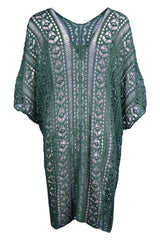 Cutout V-Neck Cover-Up with Tassel - Trendsi - Flyclothing LLC