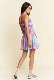 Davi & Dani Multi Color Ombre Printed Bodice Button Up Dress - Trendsi - Flyclothing LLC