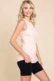 Culture Code Ribbed Round Neck Tank - Trendsi - Flyclothing LLC