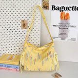 Contrast Texture Shoulder Bag - Trendsi - Flyclothing LLC