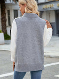 Cable Knit V-Neck Sweater Vest - Trendsi - Flyclothing LLC