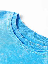 Mineral Wash Raw Seam Double Patched Pocket Sweatshirt - Trendsi - Flyclothing LLC