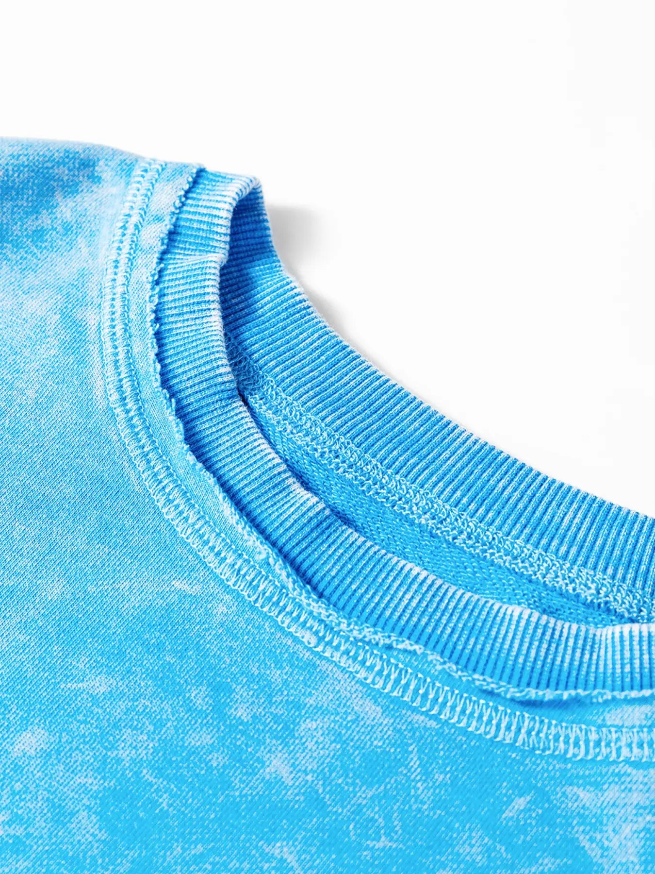 Mineral Wash Raw Seam Double Patched Pocket Sweatshirt - Trendsi - Flyclothing LLC