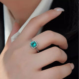 925 Sterling Silver Zircon Minimalist Ring - Trendsi - Flyclothing LLC
