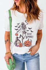 Graphic Round Neck Short Sleeve T-Shirt - Trendsi - Flyclothing LLC