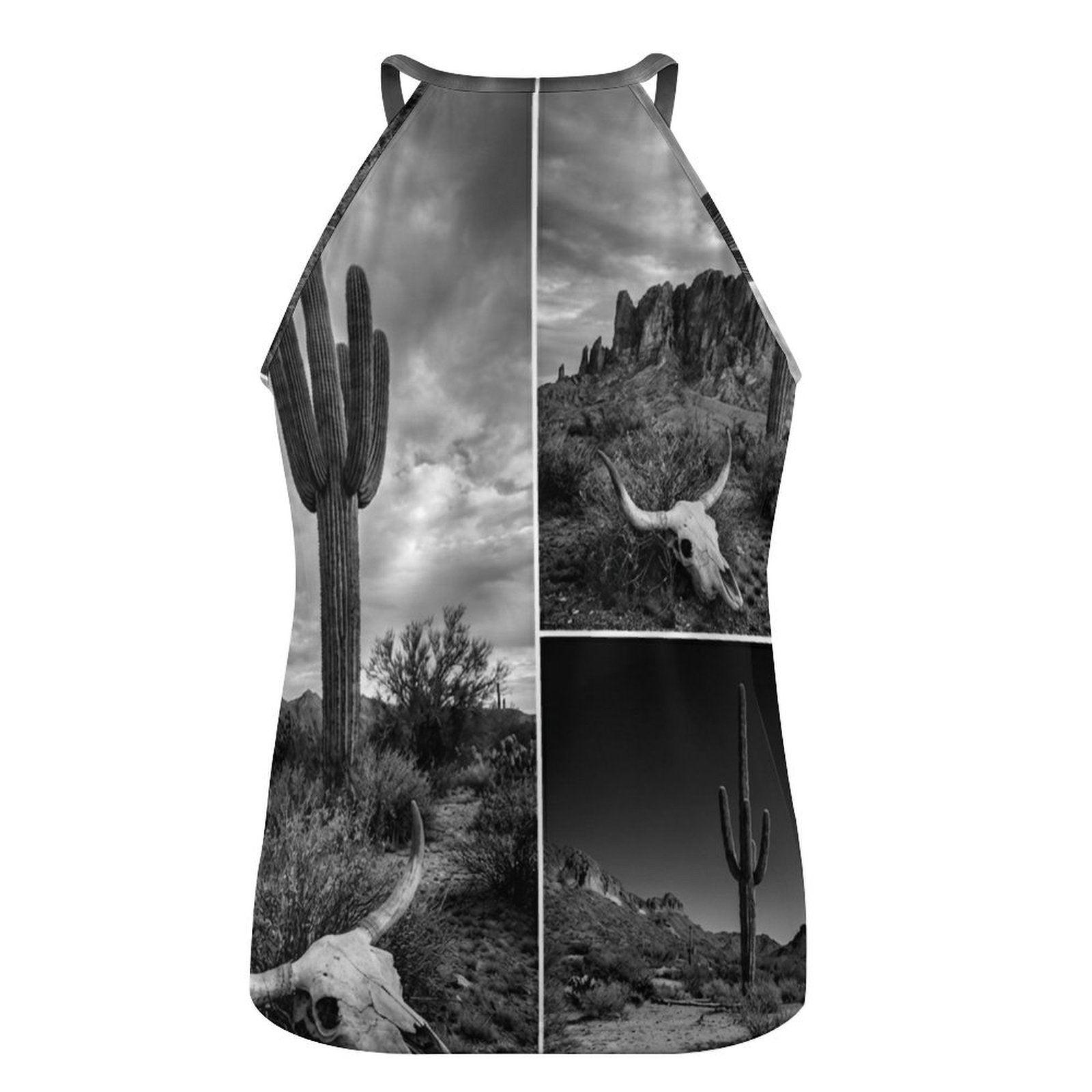 Baha Ranch Black White Desert Tank Top