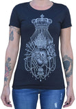 Black Market Art Company Sacred Heart Women's Loose Neck T-Shirt