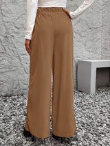 Tied High Waist Wide Leg Pants - Trendsi - Flyclothing LLC