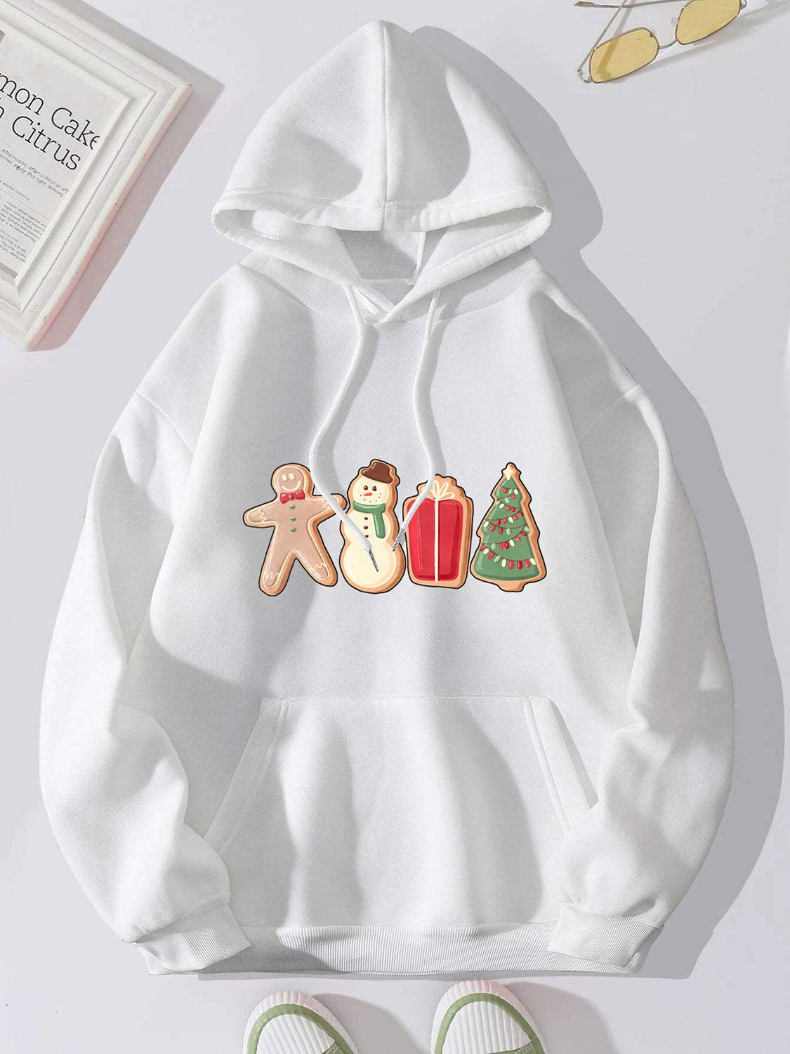 Graphic Drawstring Hoodie with Pocket - Trendsi - Flyclothing LLC