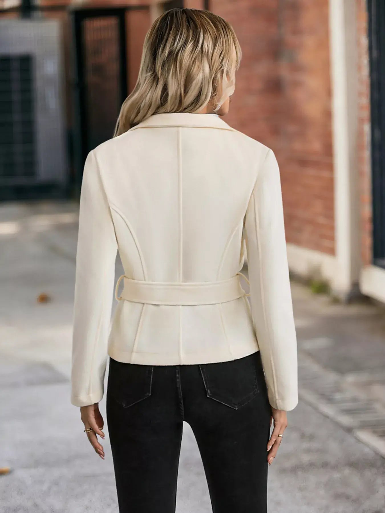 Belt Button-Up Outerwear - Trendsi - Flyclothing LLC