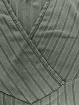 Ribbed Surplice Long Sleeve T-Shirt - Trendsi - Flyclothing LLC