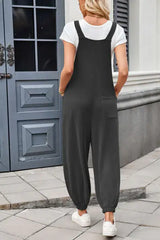 Lovelet Knotted Strap Overalls with Pockets - Trendsi - Flyclothing LLC