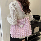 Bubble Textured Tote Bag - Trendsi - Flyclothing LLC