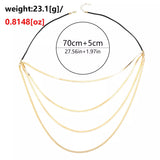 Multi-Layered Snake Chain Necklace - Trendsi - Flyclothing LLC
