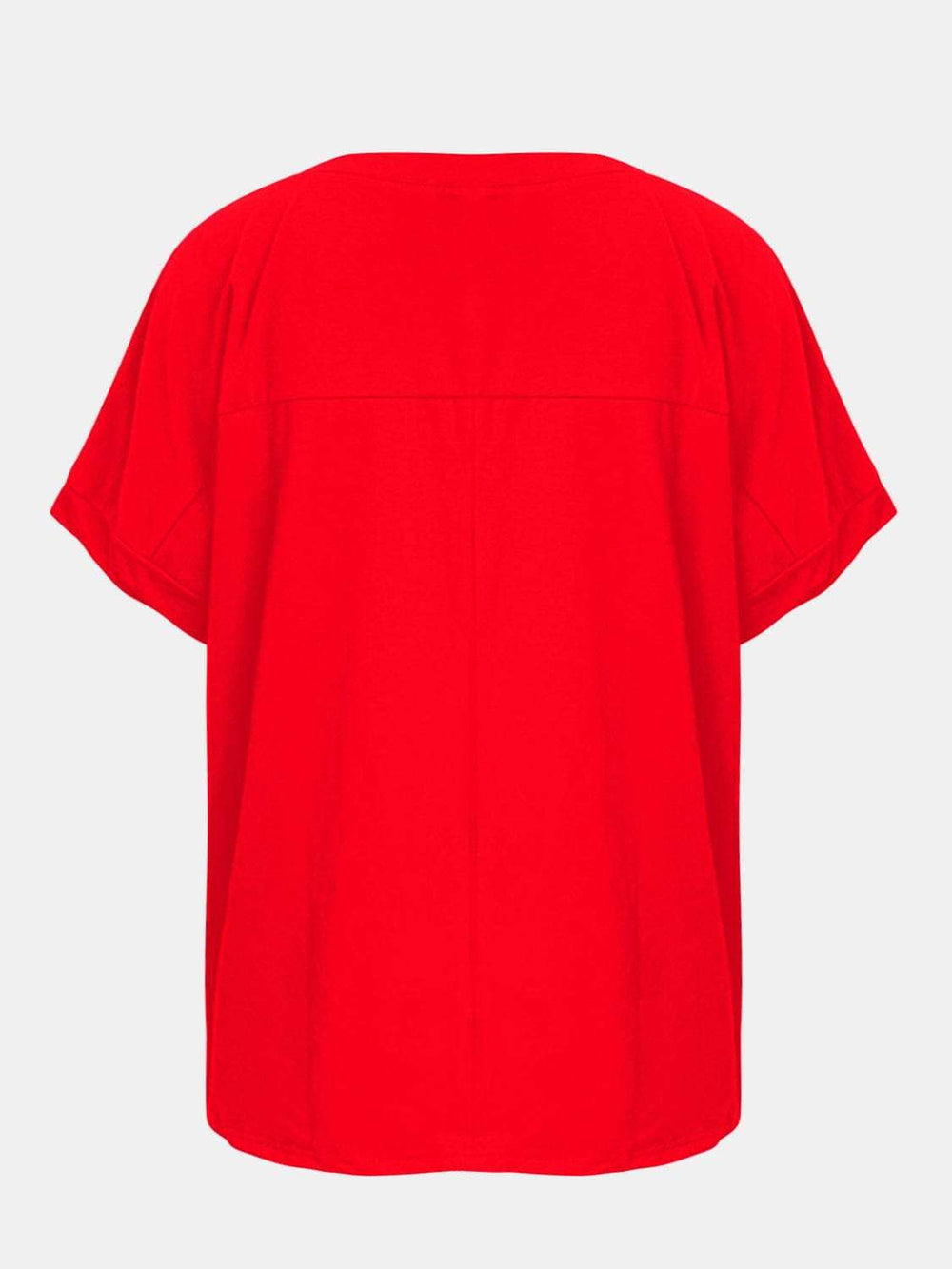 Baseball Round Neck Half Sleeve T-Shirt - Trendsi - Flyclothing LLC