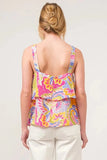 And The Why Square Neck Tiered Paisley Printed Top - Trendsi