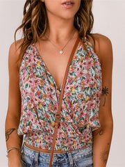 Floral Surplice Cami - Trendsi