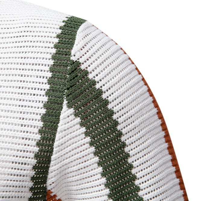 Men's Collared Neck Striped Knit Polo - Trendsi - Flyclothing LLC