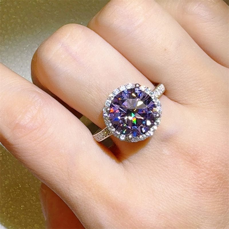 3 Carat Moissanite Zircon 925 Sterling Silver Ring - Trendsi