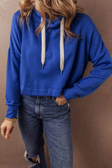 Drawstring Long Sleeve Hoodie - Trendsi - Flyclothing LLC