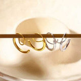 Stainless Steel Spiral Earrings - Trendsi - Flyclothing LLC