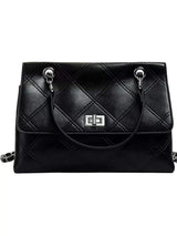 Quilted Chain Shoulder Bag - Trendsi - Flyclothing LLC