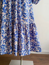 Plus Size Floral Print V-Neck Long Sleeve Maxi Dress - Trendsi - Flyclothing LLC