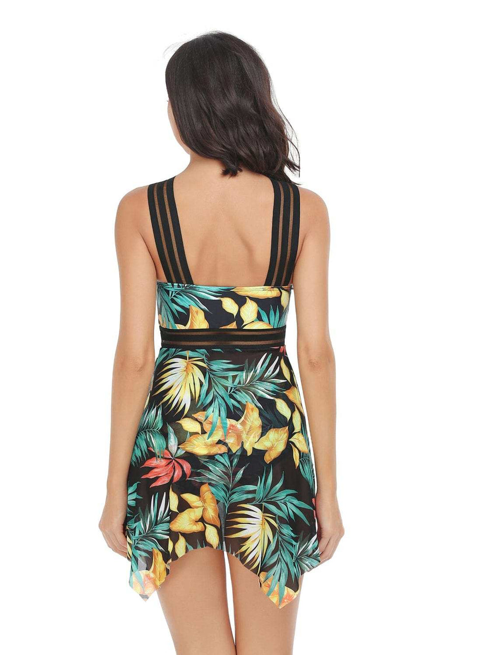 Cutout Printed Two-Piece Swim Set - Trendsi - Flyclothing LLC