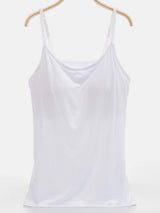 Scoop Neck Adjustable Strap Cami - Trendsi - Flyclothing LLC
