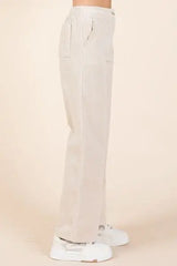 Mittoshop Corduroy Back Elastic Waist Pants - Trendsi - Flyclothing LLC