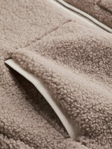 Zip Up Turtleneck Long Sleeve Plush Jacket - Trendsi - Flyclothing LLC