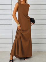 Sleeveless Flowy Maxi Dress - Trendsi - Flyclothing LLC