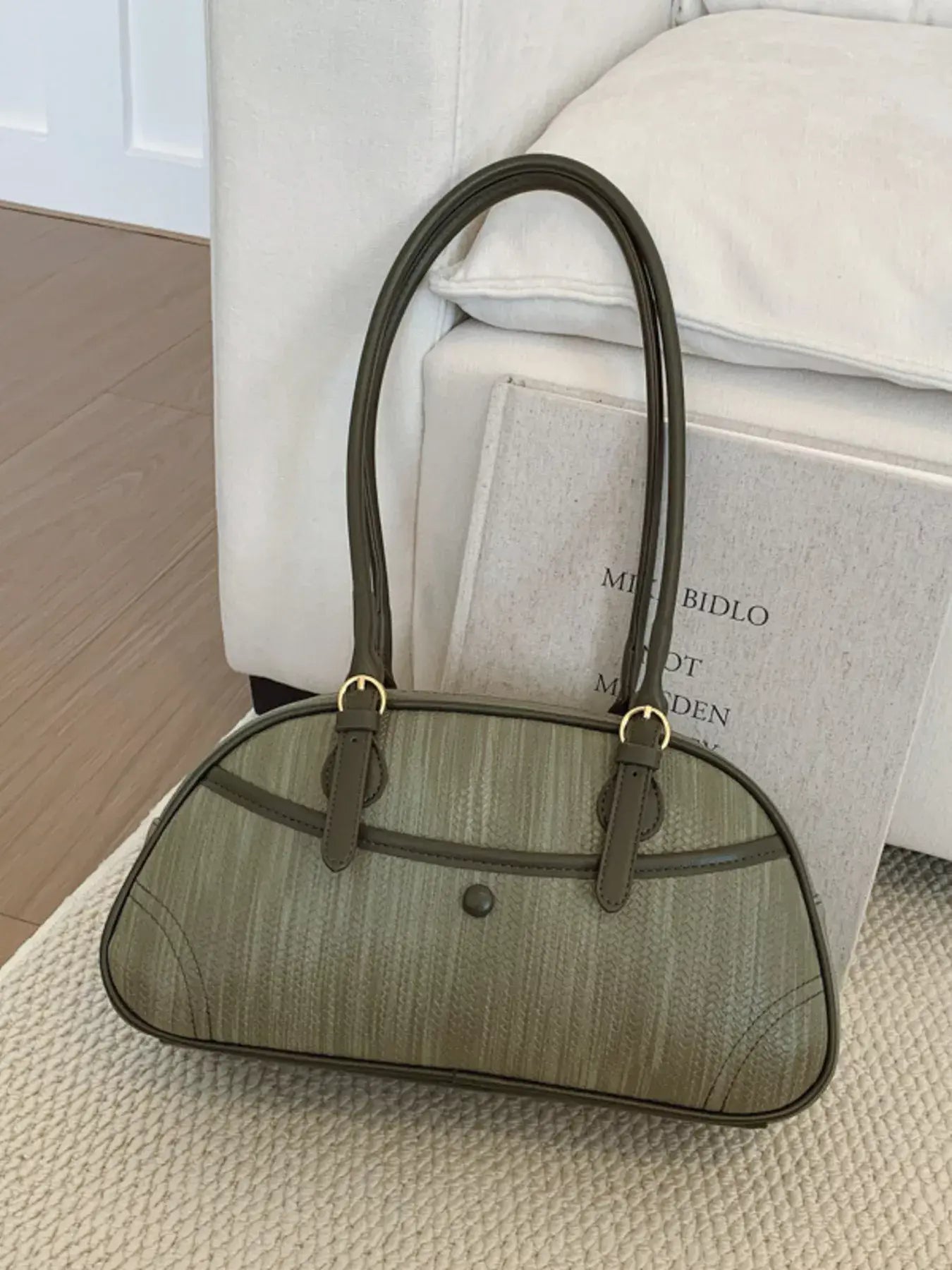 Vintage Buckle Shoulder Bag - Trendsi - Flyclothing LLC