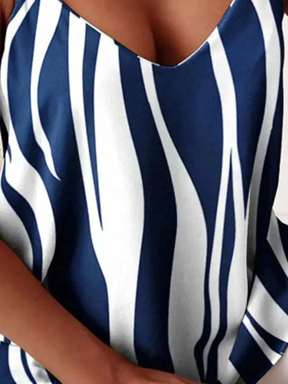 Chain Strap V-Neck Tank Top - Trendsi - Flyclothing LLC