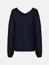 Full Size Lace Up V-Neck Long Sleeve Sweater - Trendsi - Flyclothing LLC