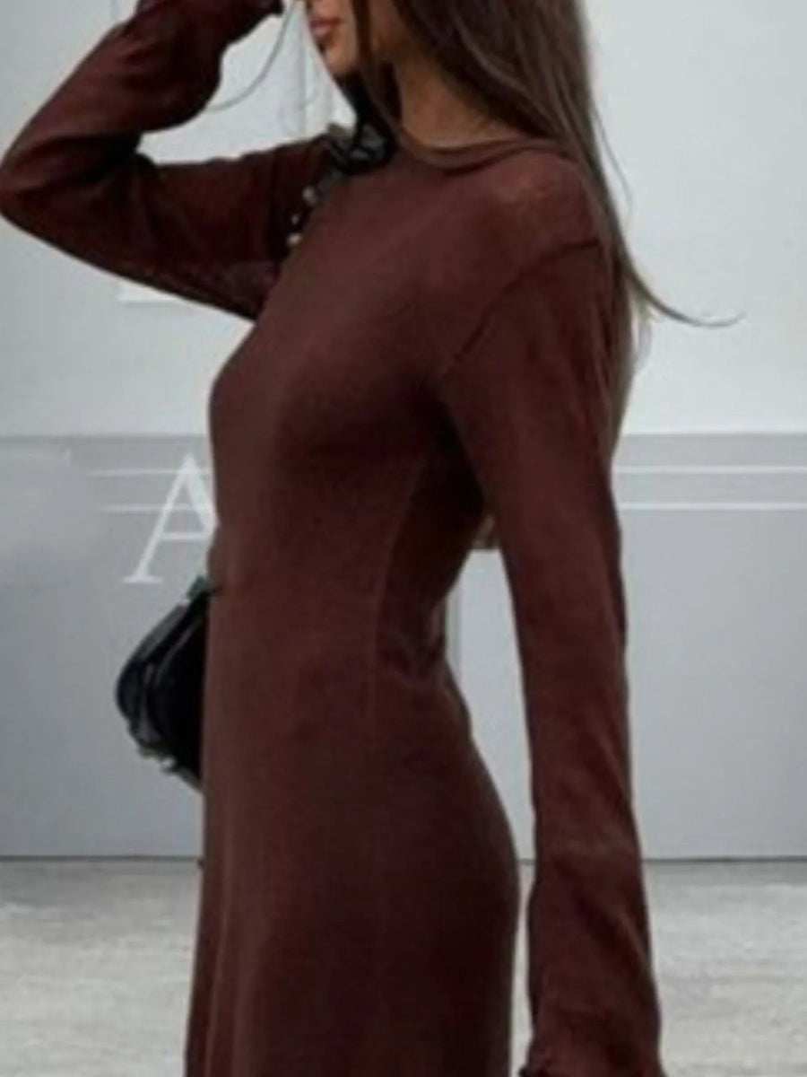 Ribbed Knit Cami Dress and Cover Up Sweater Set - Trendsi - Flyclothing LLC