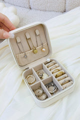 PU Leather Square Jewelry Box - Trendsi