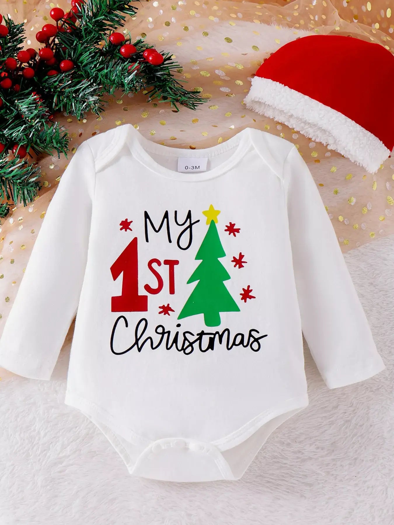 Children's My First Christmas Outfit Set - Trendsi - Flyclothing LLC