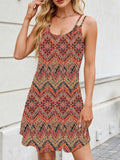 Printed Scoop Neck Cami Dress - Trendsi - Flyclothing LLC