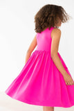 Hot Pink Tank Pocket Twirl Dress - Mila & Rose ® - Flyclothing LLC